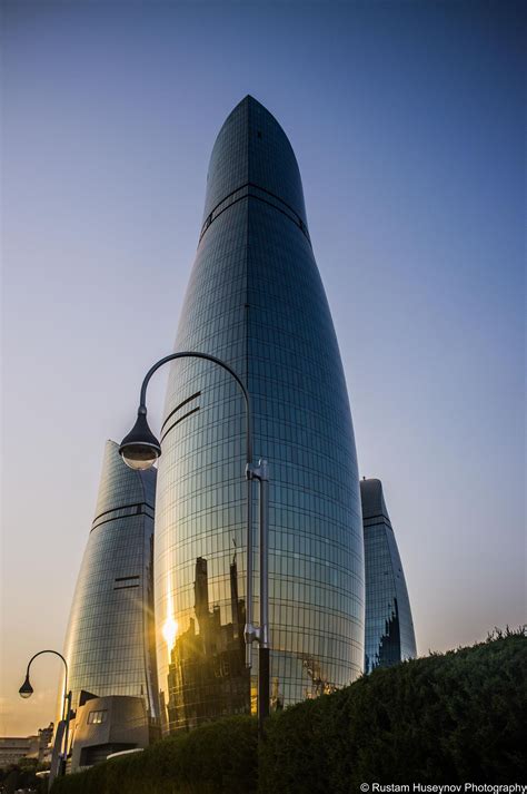 Flame towers - Baku, Azerbaijan | Flames, Tower, Prado