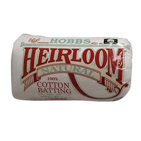 Hobbs Heirloom 100% Natural Cotton Batting - 120" x 120" - King - Walmart.com