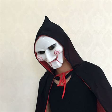 Novelty Scary Jigsaw Mask for Halloween Costume Party