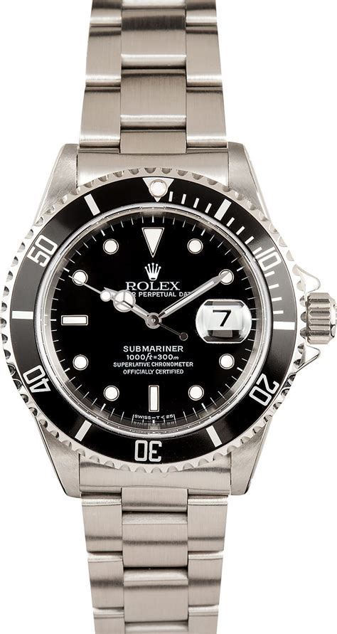 Submariner Rolex Black 16610