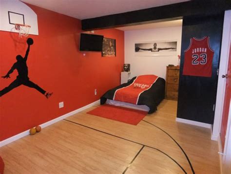 20 Sporty Bedroom Ideas With Basketball Theme | HomeMydesign