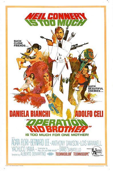 Operation Kid Brother (1967) Alberto De Martino, Neil Connery, Daniela Bianchi, Adolfo Celi ...