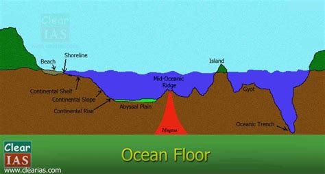 Ocean Floor Diagram Labeled