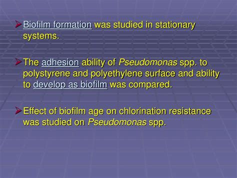 PPT - The methods of inactivation and removal of bacterial biofilm ...