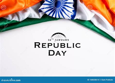 Indian Republic Day Concept. Indian Flag with the Text Happy Republic ...