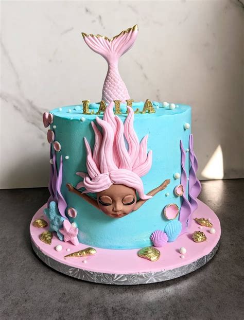 Descubrir 39+ imagen pastel de fondant de sirena - Abzlocal.mx