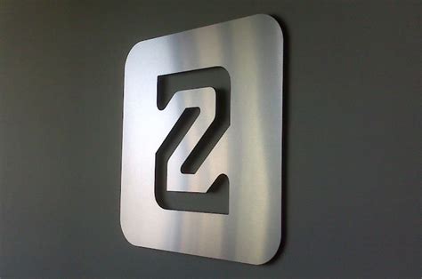 Brushed Metal Logo - Signs of Seattle