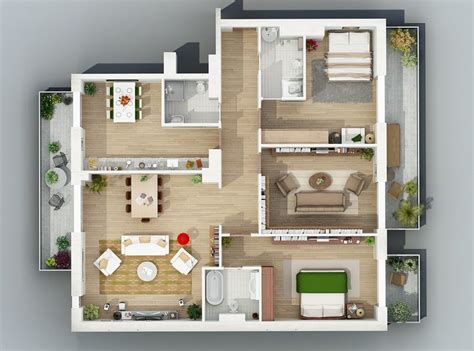 Pin by Novieta Khristanti on Mix | Home design plans, Apartment layout ...