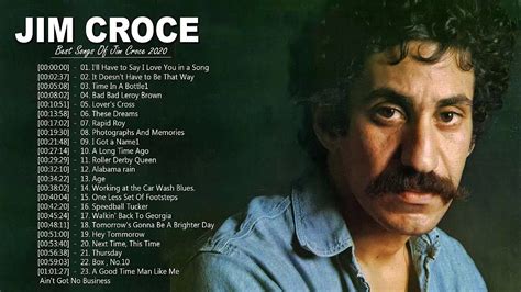 Jim Croce Greatest Hits Playlist - Best Songs Of Jim Croce - Jim Croce ...