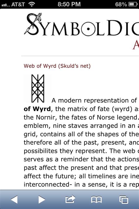 web of wyrd | Viking symbols, Symbols and meanings, Norse legend