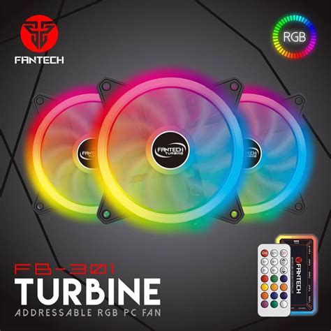 Fantech FB301 New High Quality Computer PC Case RGB Cooling Fan with ...