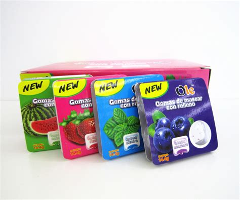 4 in 1 Fruit&Mint Chewing Gum 14.4g*30pcs 2 Flavors in One Box / Children Chewing Candy