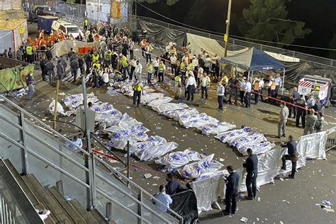 Photos: Stampede at religious festival in Mount Meron, Israel, kills at ...