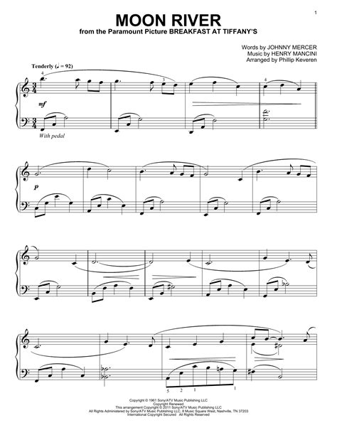 Moon River | Sheet Music Direct