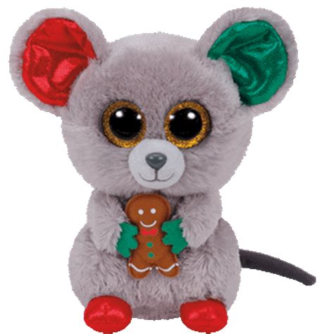 Ty Inc. Beanie Boo Plush Stuffed Animal Mac the Christmas Mouse 6" - Walmart.com - Walmart.com