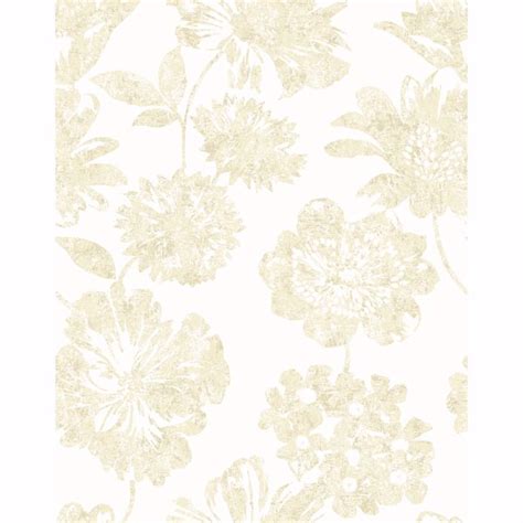 2901-25417 - Folia Beige Floral Wallpaper - by A-Street Prints