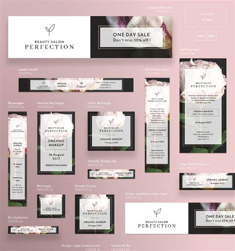 Beauty Salon Banner Templates | Free PSD | AI | Vector | EPS Formats