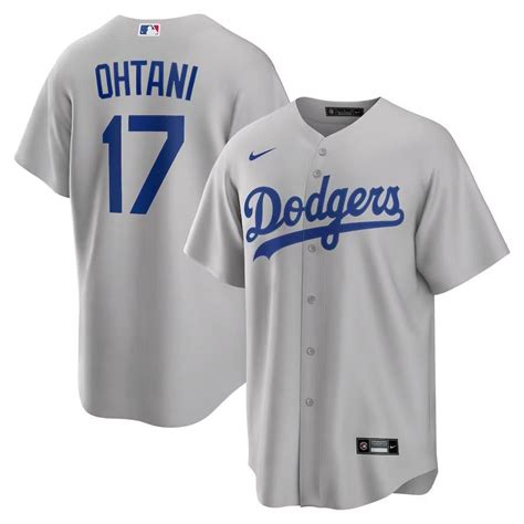 Los Angeles Dodgers Shohei Ohtani Nike Gray Road Player Jersey