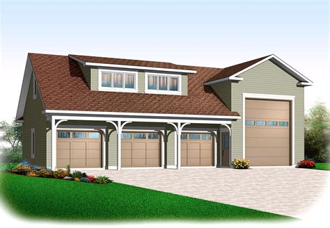 4-Car RV Garage - 21926DR | Architectural Designs - House Plans