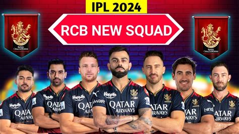 IPL 2024 | Royal Challengers Bangalore New Squad | RCB Team Full ...