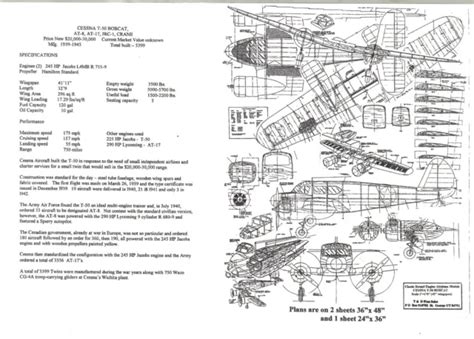 1/12 SCALE Cessna Bobcat Twin (42") RC Plans,Templates and Instructions ...