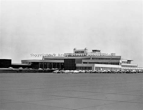 Pittsburgh PA 1955: View of the parking lot at the Greater Pittsburgh Airport in 1953. In 1944 ...