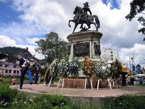 Equestrian statue of Francisco Morazan in Tegucigalpa Honduras