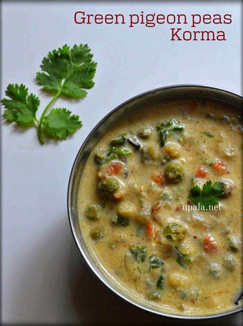 Green pigeon peas korma/Togarikalu kurma/Tuvar lilva korma | Green pigeon peas recipe, Peas ...