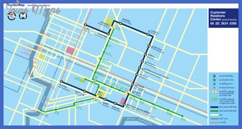 Bangkok Metro Map - ToursMaps.com