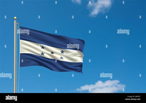 La bandera de la bandera de Honduras Fotografía de stock - Alamy