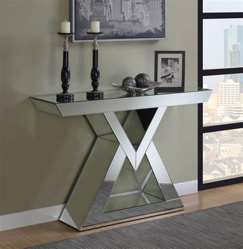 Contemporary Mirrored Console Table | 930009 | Console Tables | Price Busters Furniture