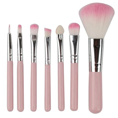 7Pcs Professional Cosmetic Facial Make Up Brush Kit Wool Makeup Brushes ...