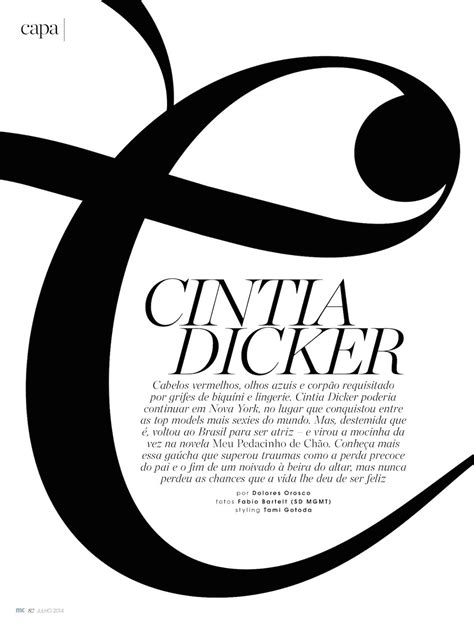 visual optimism; fashion editorials, shows, campaigns & more!: cintia dicker by fabio bartelt ...