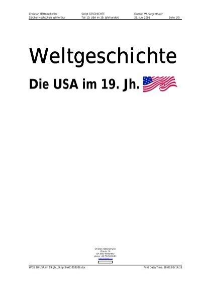 USA im 19. Jahrhundert