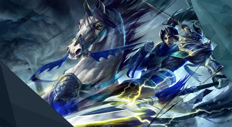 LoL Xin Zhao Skin = Dynasty Warriors Zhao Yun | Favorites | League of legends, Champions league ...