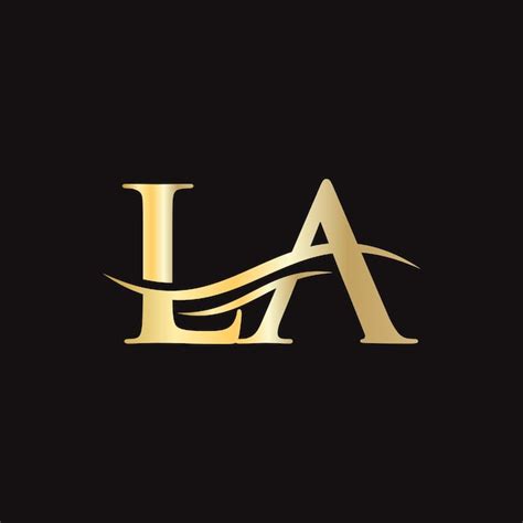 Premium Vector | La letter logo initial la letter business logo design ...