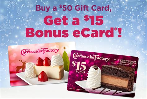 The Cheesecake Factory offers special holiday gift card deal | Bake ...