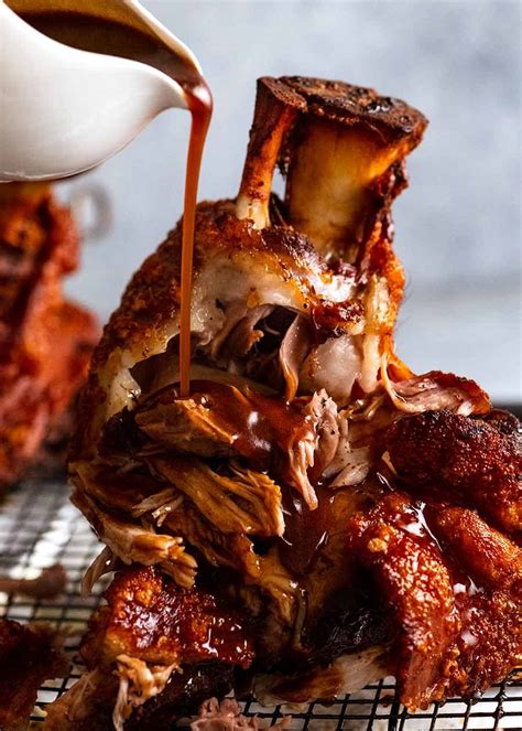 Crispy German Pork Knuckle (Schweinshaxe) with Beer Gravy | RecipeTin Eats