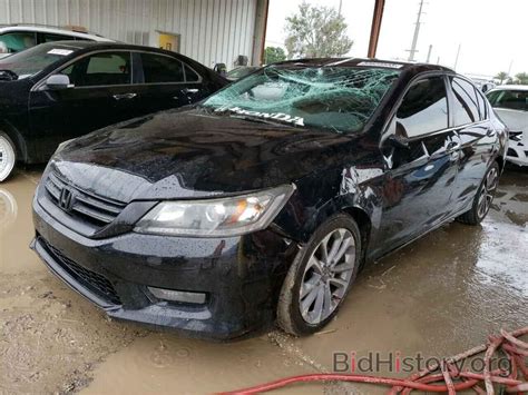 Report 1HGCR2F54EA064613 HONDA ACCORD 2014 BLACK GAS - price and damage ...