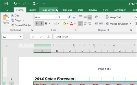 How to Make the Header and Footer Different on the First Page on an Excel Spreadsheet