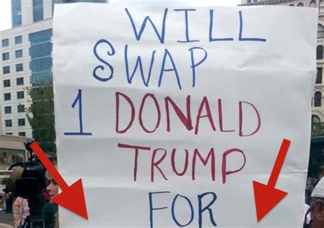 You HAVE To See The DUMBEST Anti-Trump Protest Sign EVER! - The ...