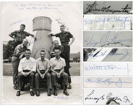 Mercury Seven Astronauts Autographs Sell for $5,600 at Nate's