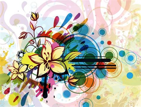 Abstract Flower Background Vector | Free Vector Graphics | All Free Web Resources for Designer ...