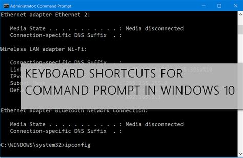 Keyboard Shortcuts for Command Prompt in Windows 10