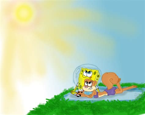 spongebob and sandy - Spongebob Squarepants Fan Art (36618210) - Fanpop