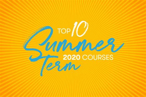 Count down the top Summer Term courses - UW–Madison Summer Term