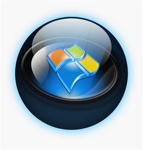 Windows 7 Start Orb Icon - Windows Start Menu Icons, HD Png Download - kindpng