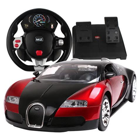 2014 Bugatti Veyron 1:14 gravity suspension steering wheel pedal toy remote control car RC-in RC ...