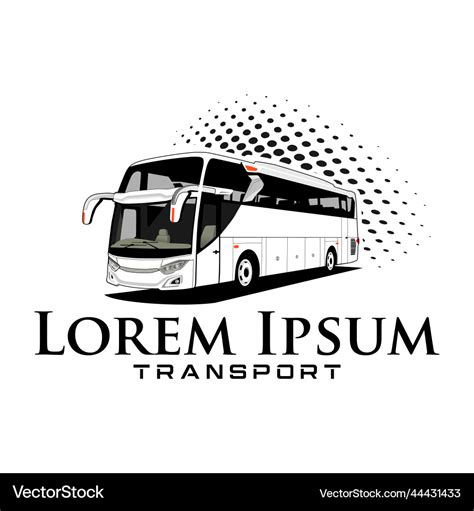 Indonesian bus logo Royalty Free Vector Image - VectorStock