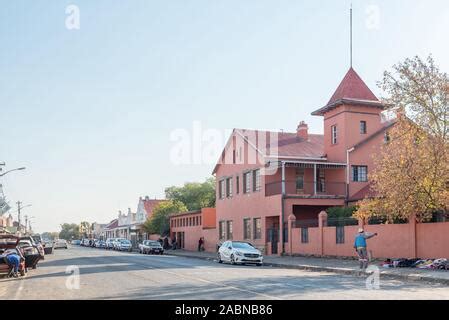 BRANDFORT, SOUTH AFRICA - MAY 24, 2019: A street scene, with an ...